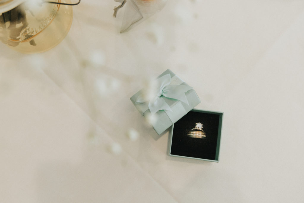 Wedding rings at Hart House-Deer Lake in Burnaby BC, taken by 48 Studio