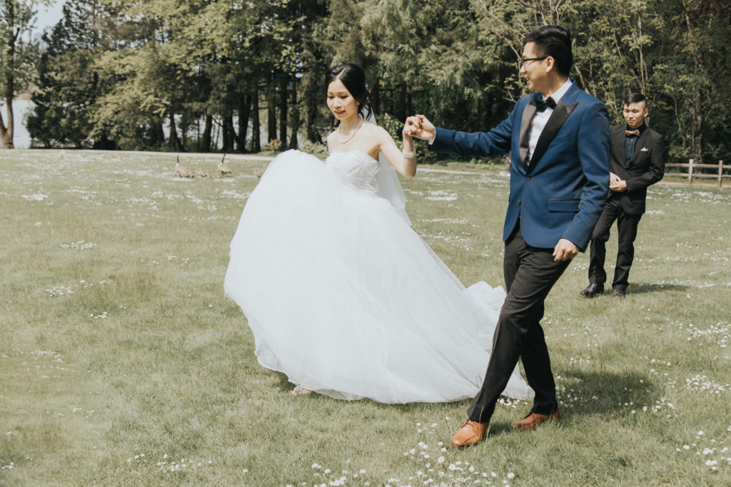 Celebrate outdoor wedding at Hart House-Deer Lake, Burnaby BC with 48 Studio